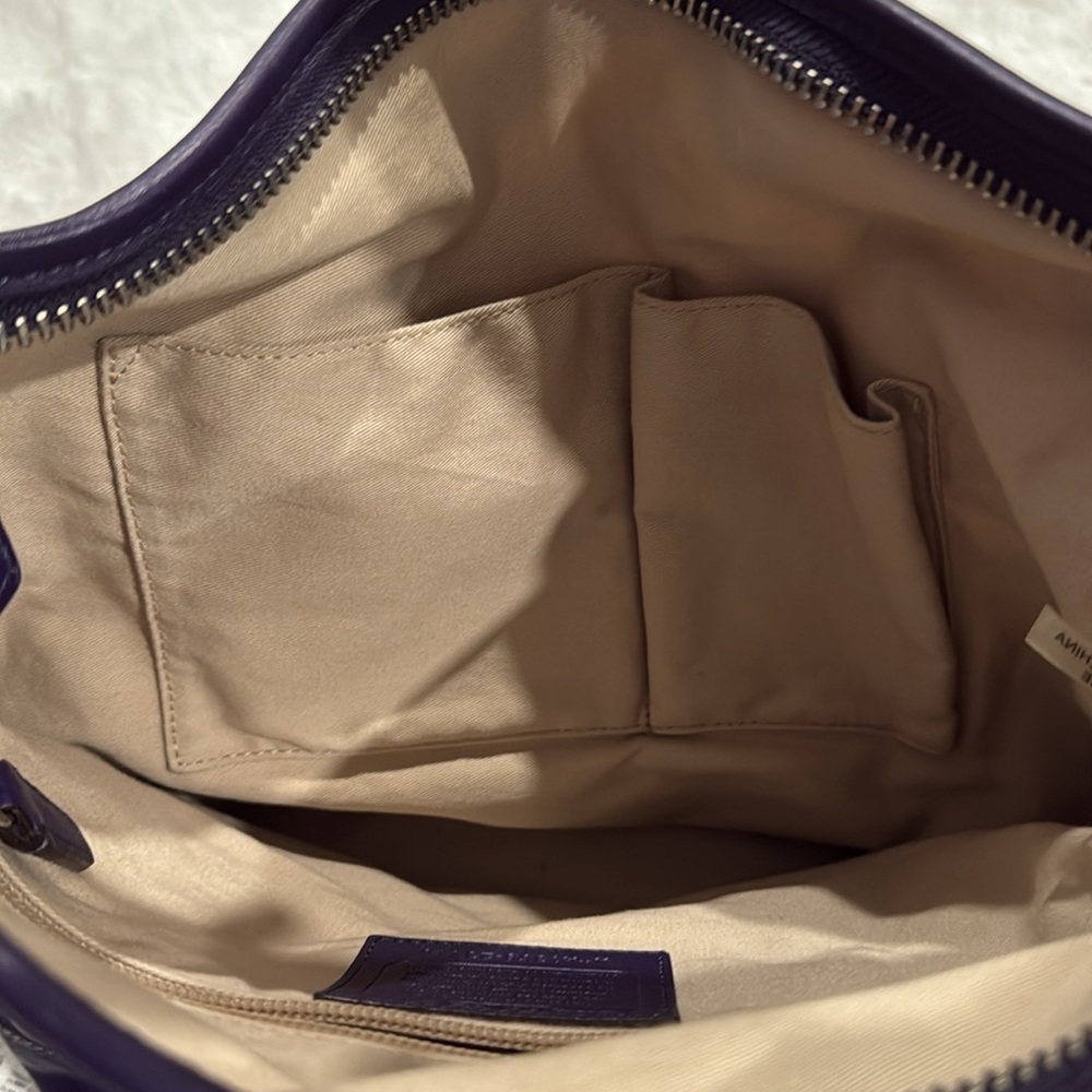 Coach Legacy Zebra Print Leather Trim Duffel Shoulder Bag in SV/Marine - Picture 15 of 16